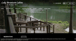Desktop Screenshot of lakemountaincabins.com