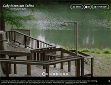 Tablet Screenshot of lakemountaincabins.com